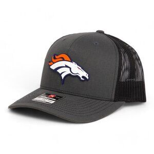 Denver Broncos 3D Snapback Trucker Hat- Charcoal/ Black